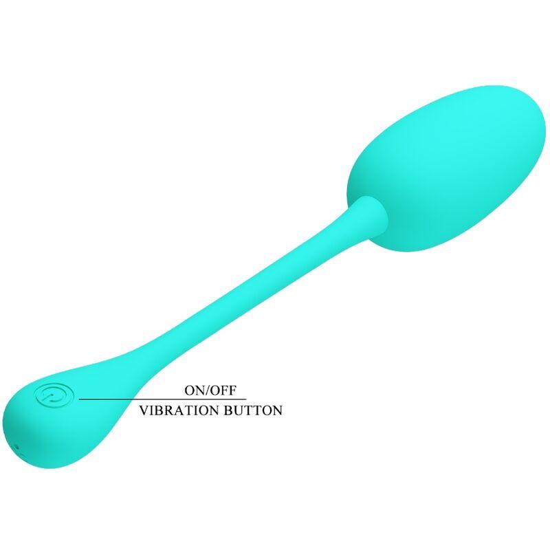Pretty Love - Knucker Water Green Rechargeable Vibrating Egg