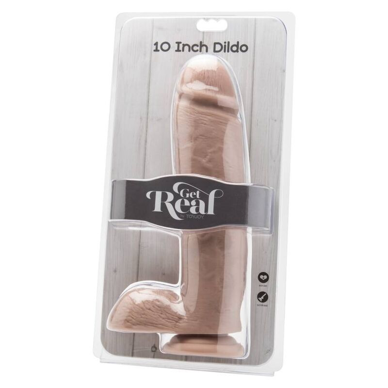 Get real - dildo 25,5 cm with balls skin 1