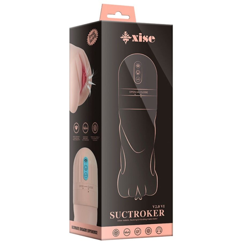 Xise - suctroker v2.0 vi vagina masturbator with vibration 10
