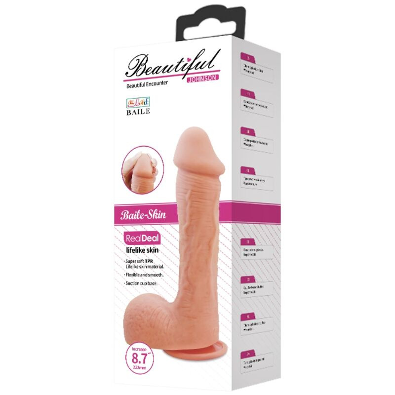 Baile - johnson realistic skin dildo 22 cm 11