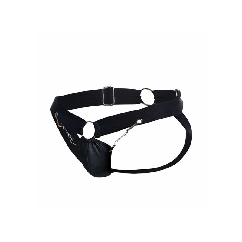 Mob - dngeon black chain jockstrap one size 7
