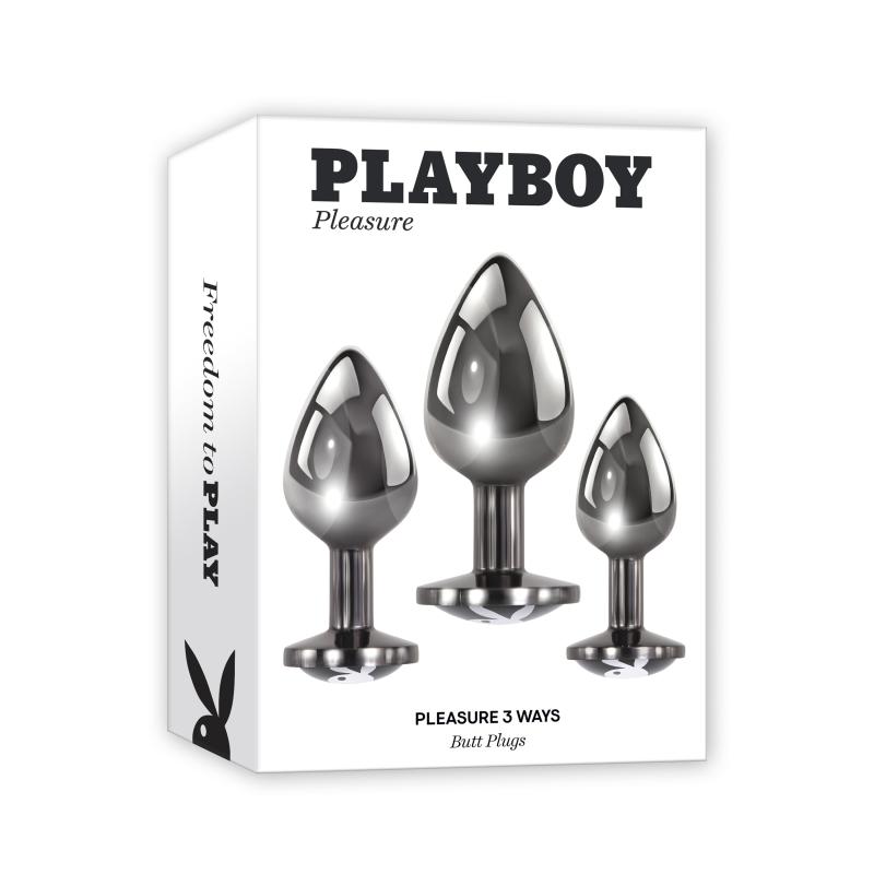 Playboy Pleasure - Pleasure 3 Ways Anal Plug Set