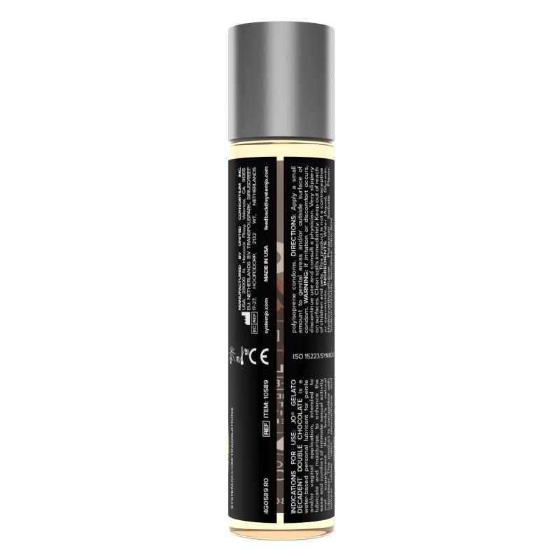 System Jo - Gelato Decadent Double Chocolate Lubricant Water 30 ml - Lubrikant 2