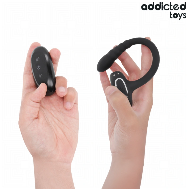 Addicted toys - p-spot vibrating cock ring remote control 2