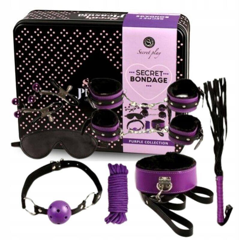Secret Play Bdsm Set 8pcs Purble /Black. 2