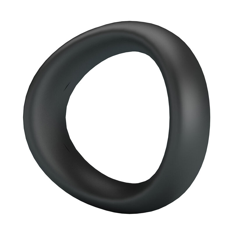 Crazy bull - valen ergonomic silicone cock ring black 1