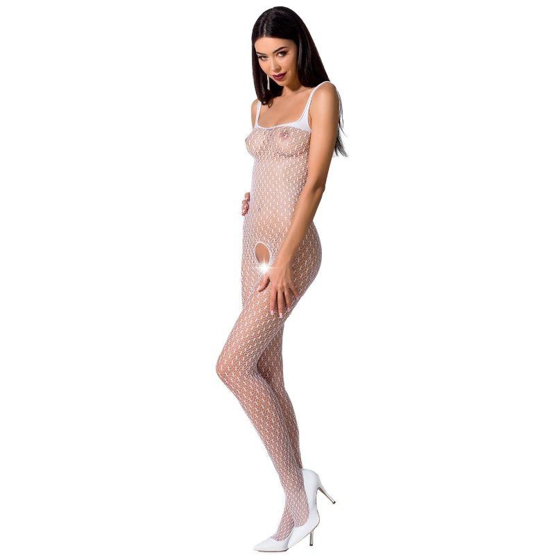 Passion - Woman Bs071 White Bodystocking One Size