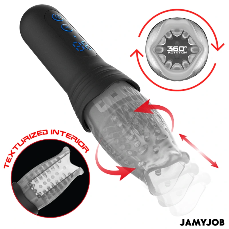 Jamyjob - spinjob 2.0 masturbator with thrusting and rotation 6