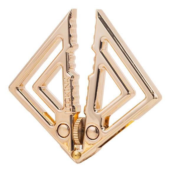 Lockink - Adjustable Nipple Clamps With Heavy Pendant Gold