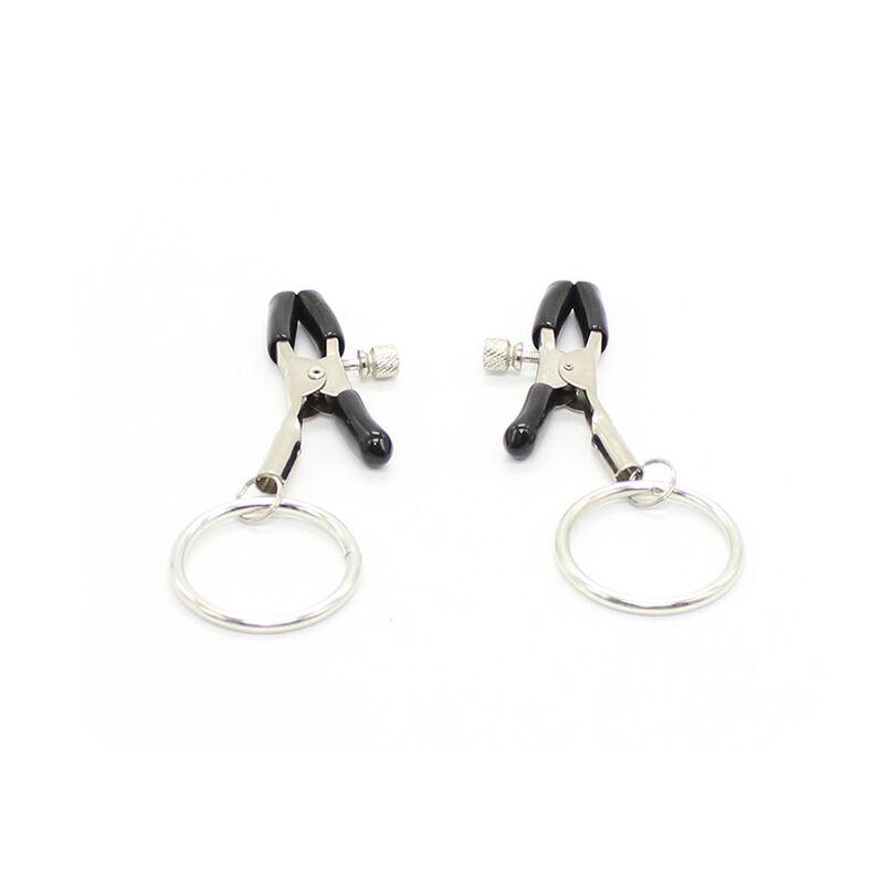 Ohmama Fetish Nipple Clamps With Rings 4