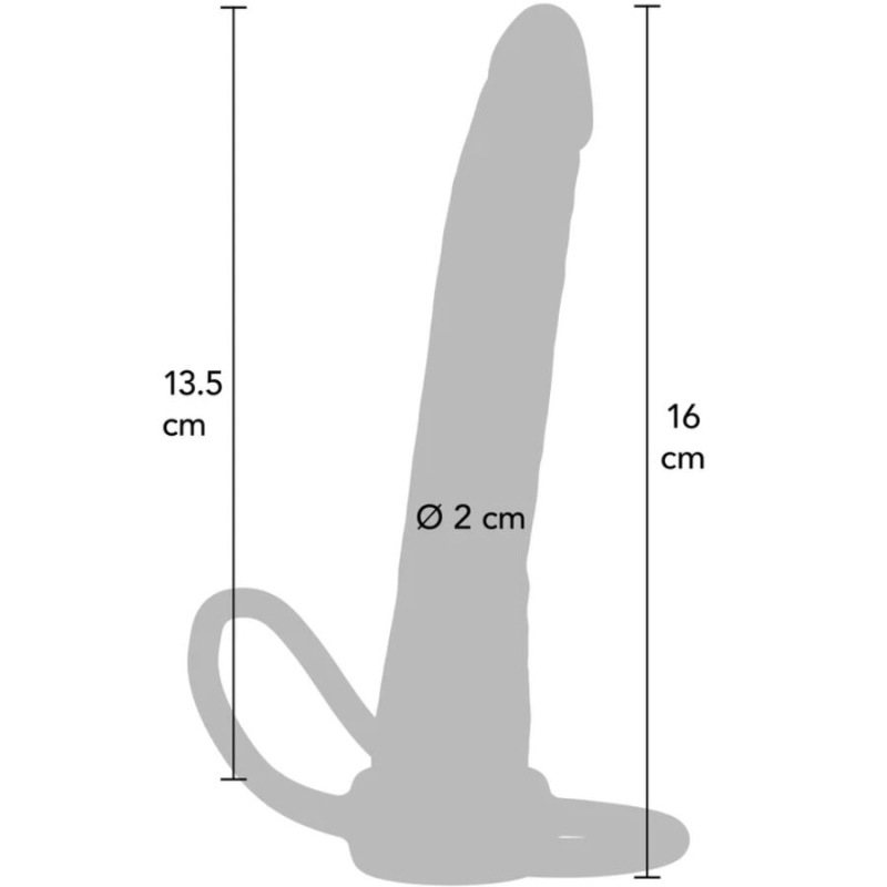 Get real - double trouble silicone anal penetrator 16 cm 2
