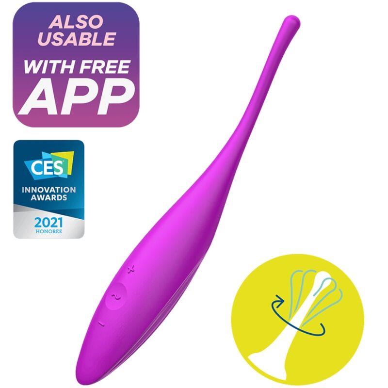 Satisfyer Twirling Joy Clit Tip Stimulating Purple - Vibrátor