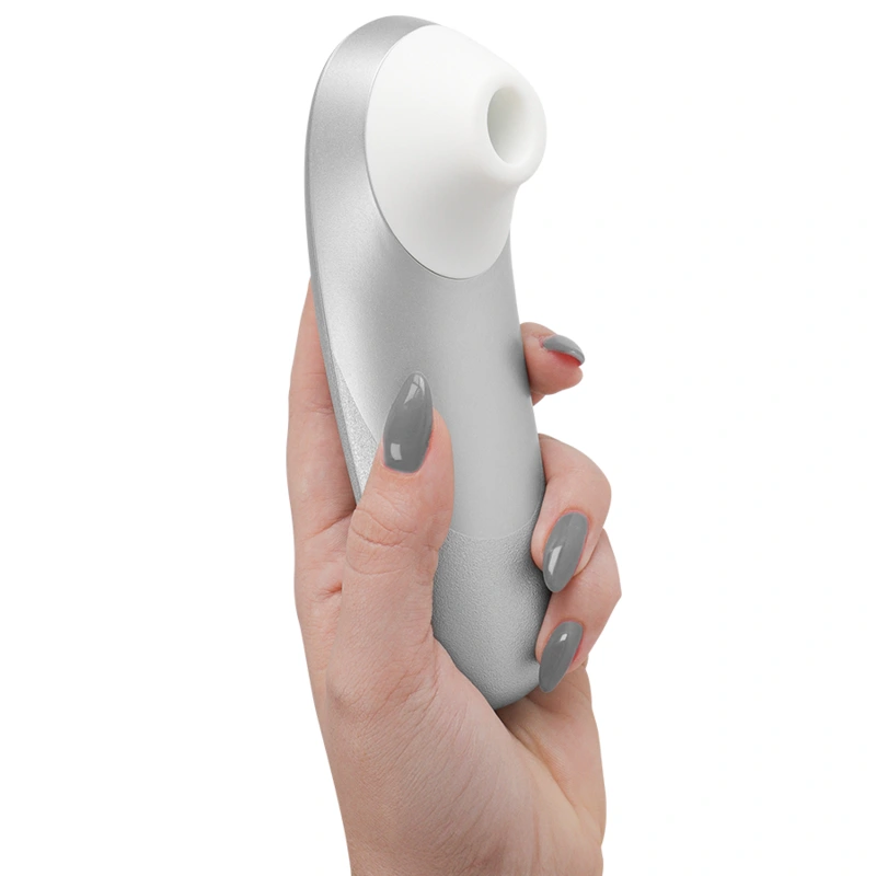 Womanizer - pro vibrant clitoral stimulator silver grey 5