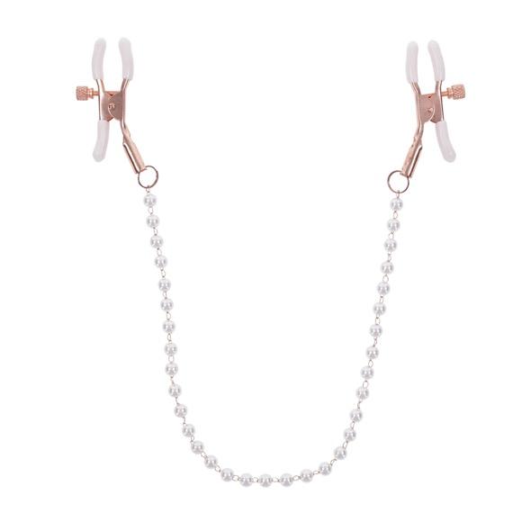 Sportsheets - S&M Peaches ‘N Creame Pearl Nipple Clamps Cream 7