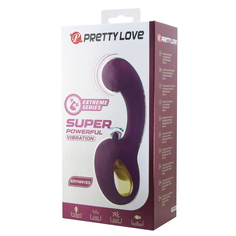 Pretty love - brynnlee rechargeable vibrator with oral stimulator 10 vibrations & 5 licking function 1