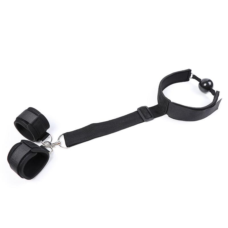 Ohmama Fetish Neoprene Gag With Hand Cuffs 8