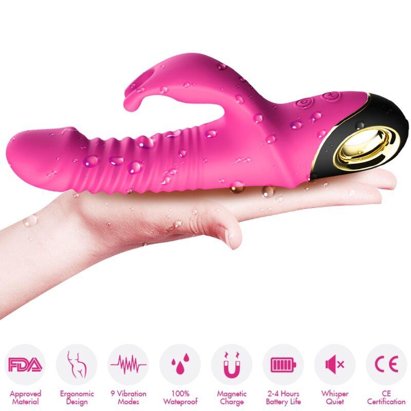 Armony - Zing Dildo Vibrator Rabbit Fuchsia