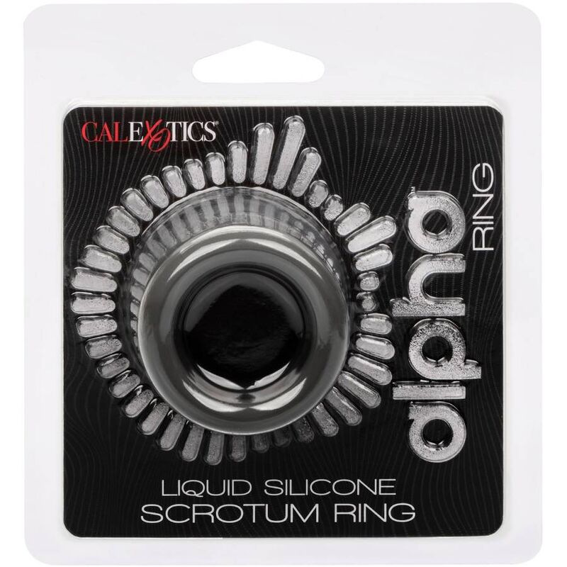 Calexotics - alpha scrotum stretching ring black 1