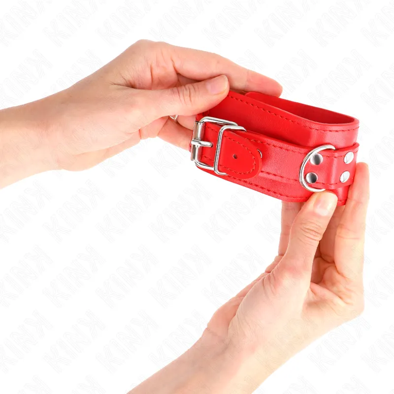 Kink - Simple Wrist Restraints Red Adjustable 20-23 Cm X 5.5 Cm 2