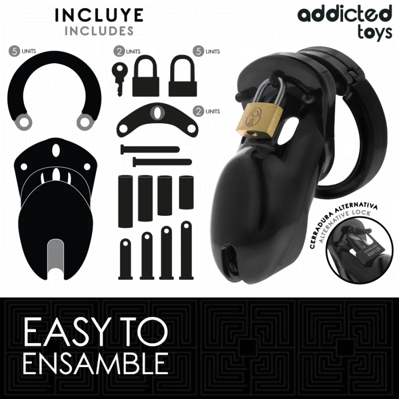 Addicted toys locked - forbidden vault penis cage 10 cm 3
