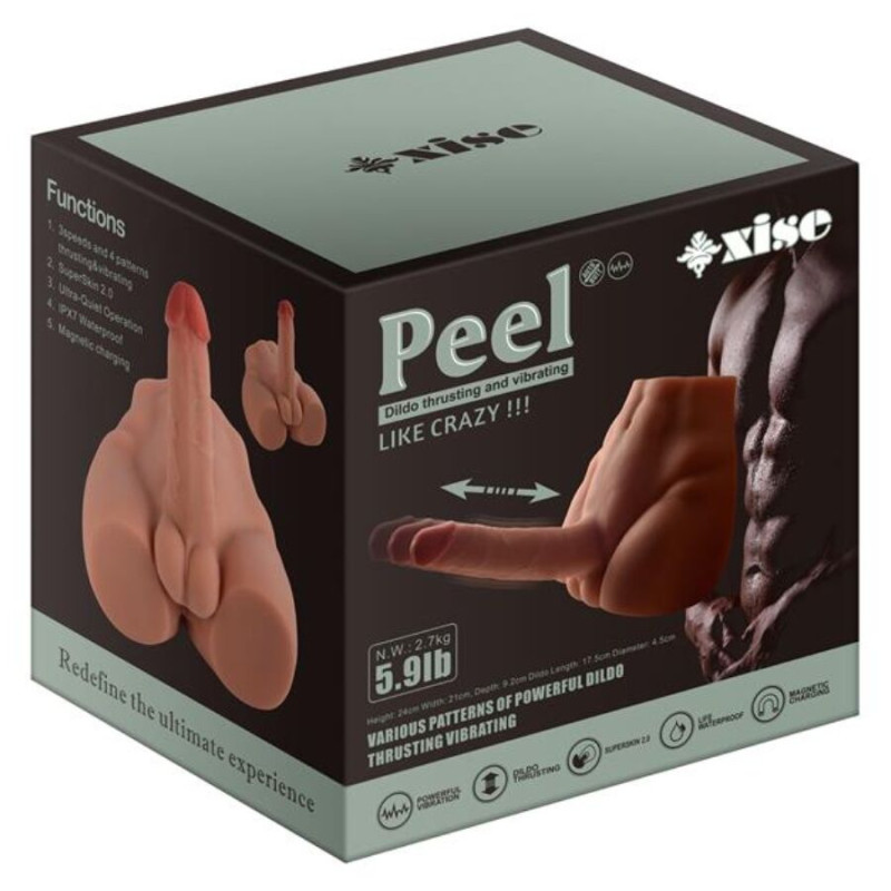 Xise - peel dildo ass realistic dildo masturbator front position with thrusting 17.5 cm 11