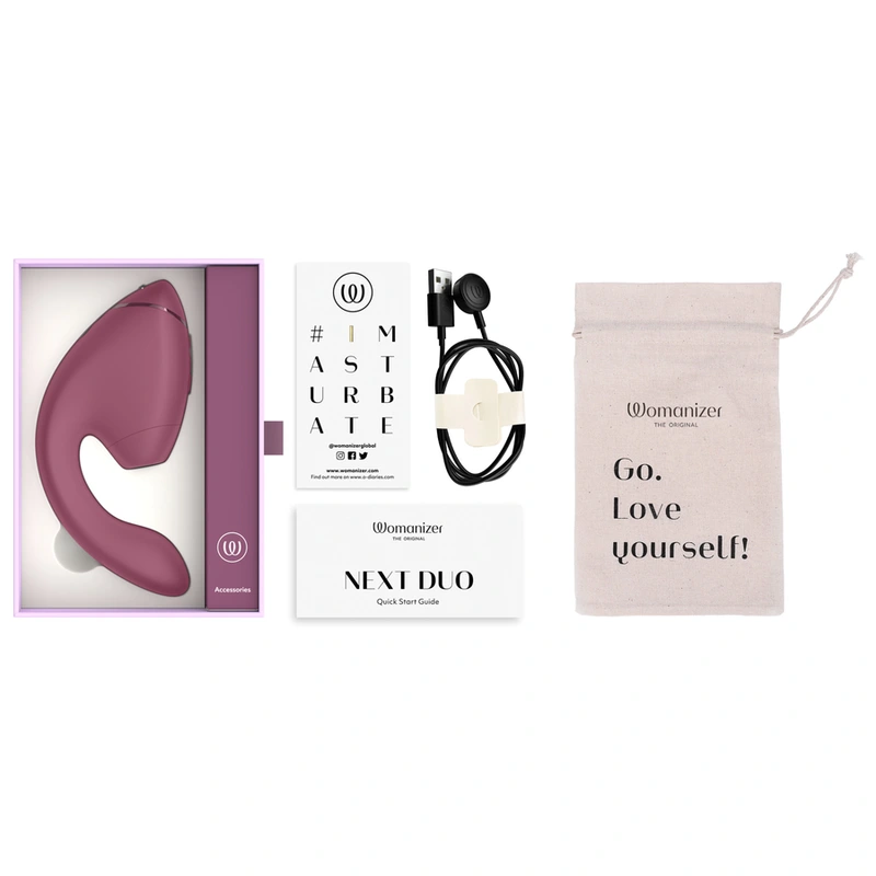 Womanizer - duo next dual clitoral & g-spot stimulator dusky pink 10