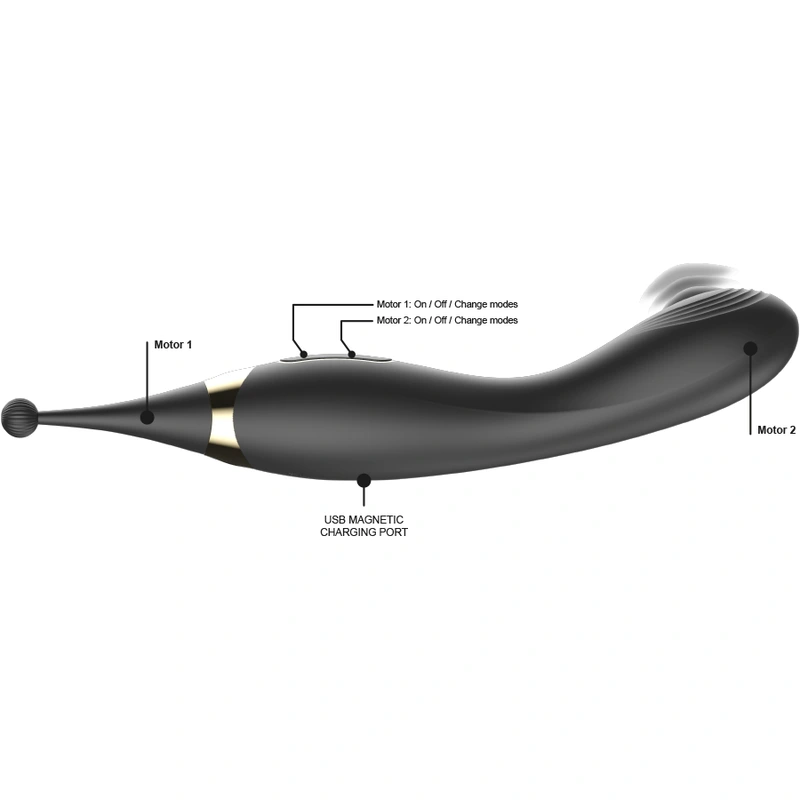 Ibiza - interchangeable clitoral stimulator and pulsation g spot vibrator 2