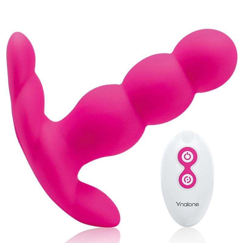 Nalone - Pearl Anal Vibrator With Remote Control Black 5