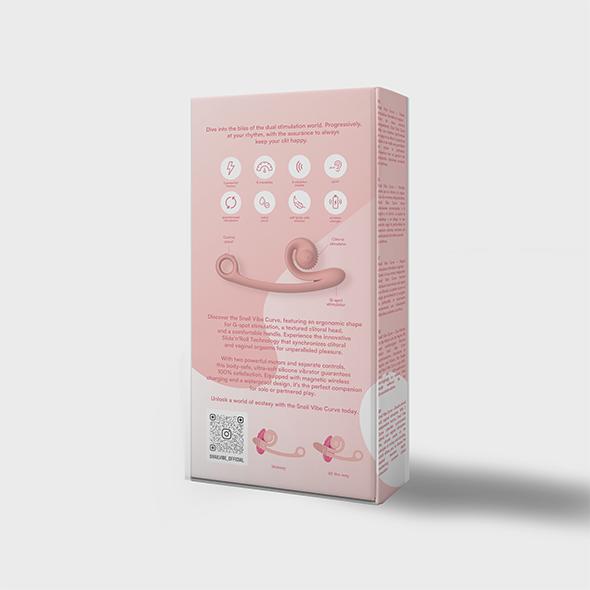 Snail Vibe - Curve Vibrator Peachy Pink 9