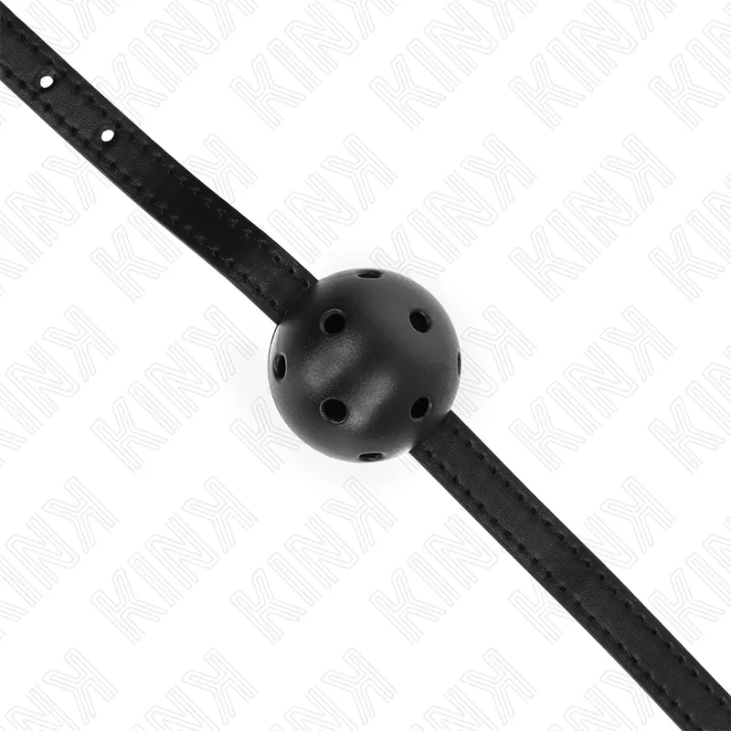 Kink - Simplicity Black Breathable Ball 4.5 Cm Gag 62 X 1.5 Cm 3