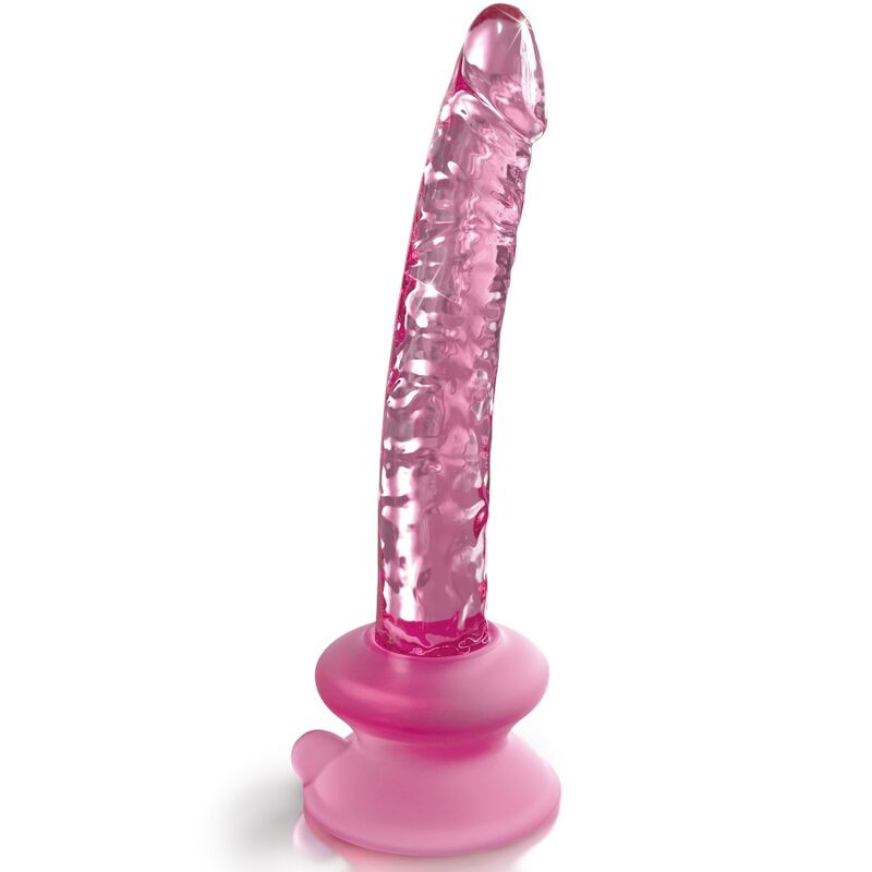 Icicles - n. 86 glass dildo with suction cup