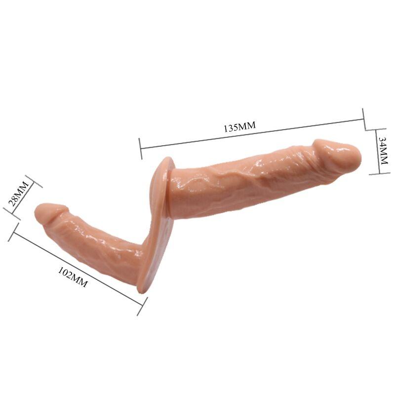 Baile Ultra Passionate Harness Double Dildos Strap On 2