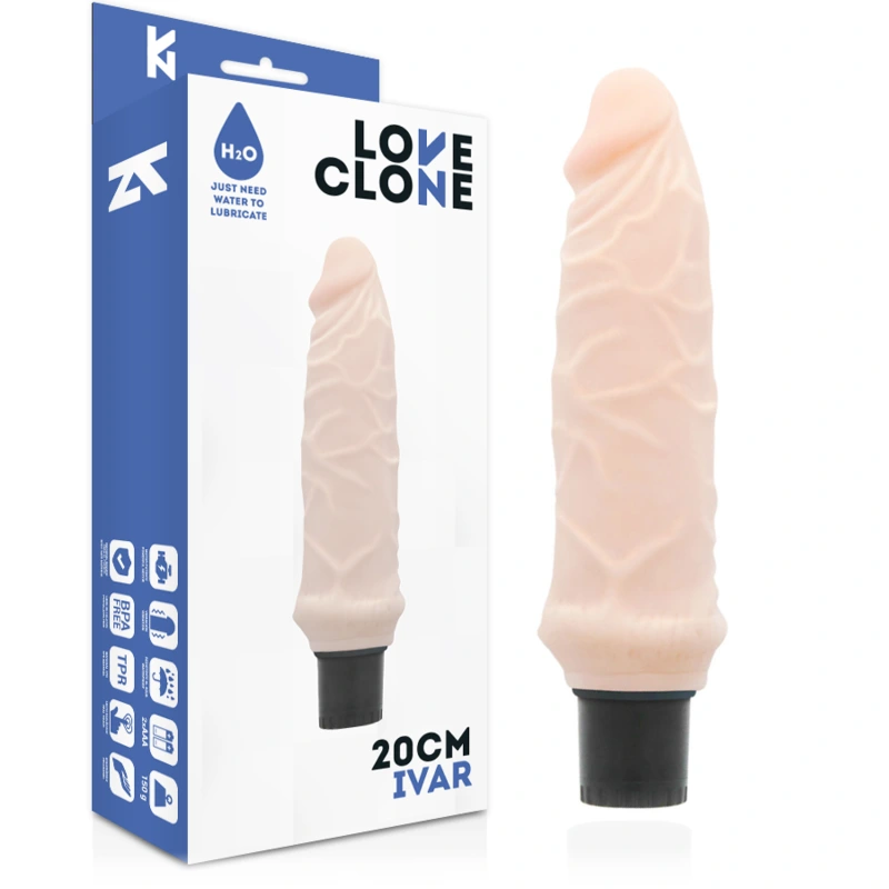 Loveclone - ivar self lubrication vibrator 20 cm -o- 3.7 cm