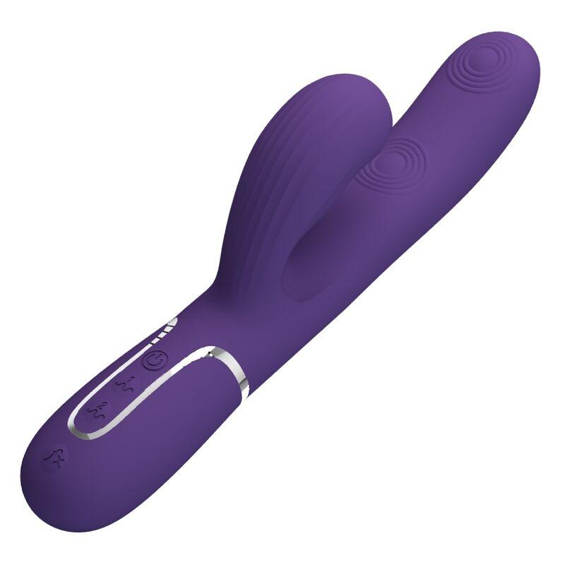 Pretty Love - Perlita G-Spot Vibrator 3 In 1 Multifunction Purple 3
