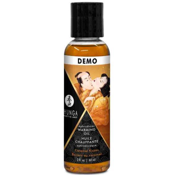 Shunga Warming Oil Caramel Kisses 60 Ml - Masažný Olej (ZVÝHODNENÁ CENA)