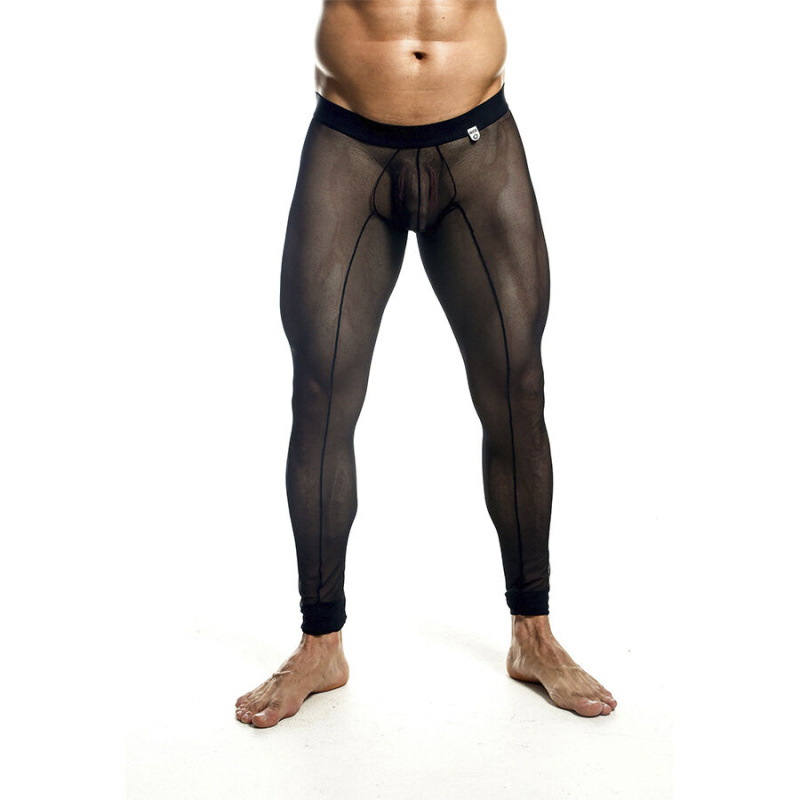 Mob - black transparent tights size l