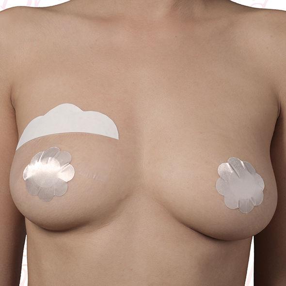 Bye-Bra Breast Lift + Silk Nipple Covers Cup F-H