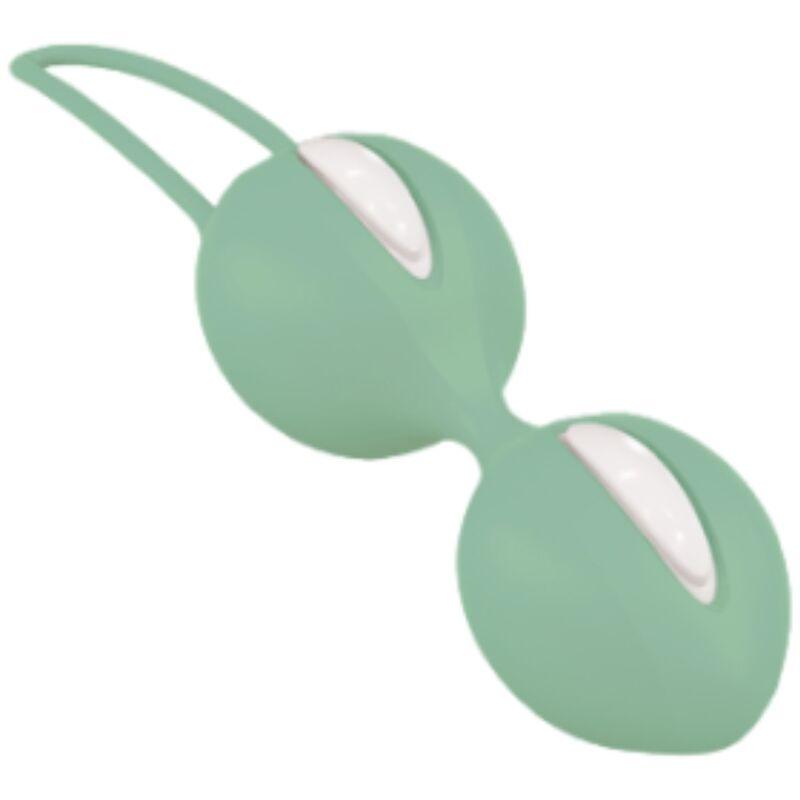 Fun Factory - Smartballs Duo Pelvic Balls White / Green Pistachio