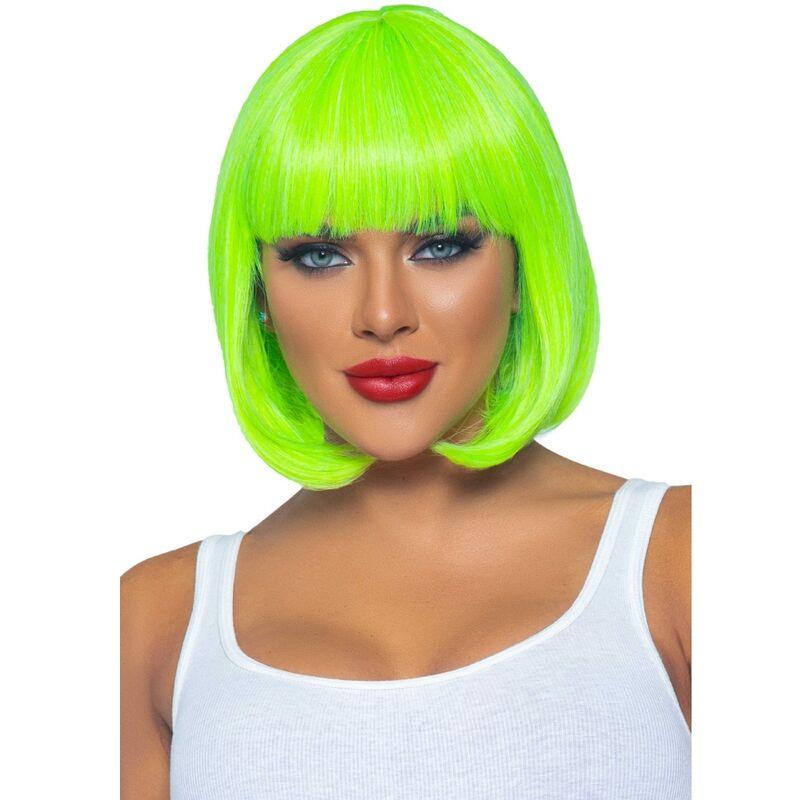 Leg avenue - fluorescent bob wig neon green