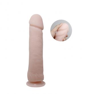 The Big Penis Realistic And Vibrating Dildo Flesh 26 Cm