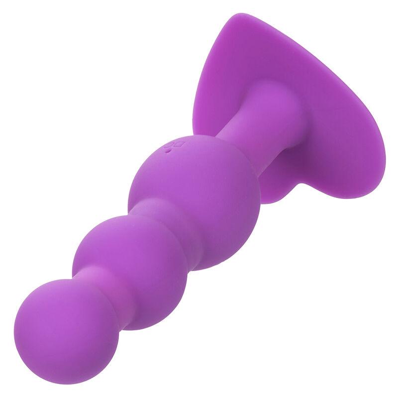 Calexotics - First Time Anal Plug Triple Beaded Probe 10 Vibrations Purple