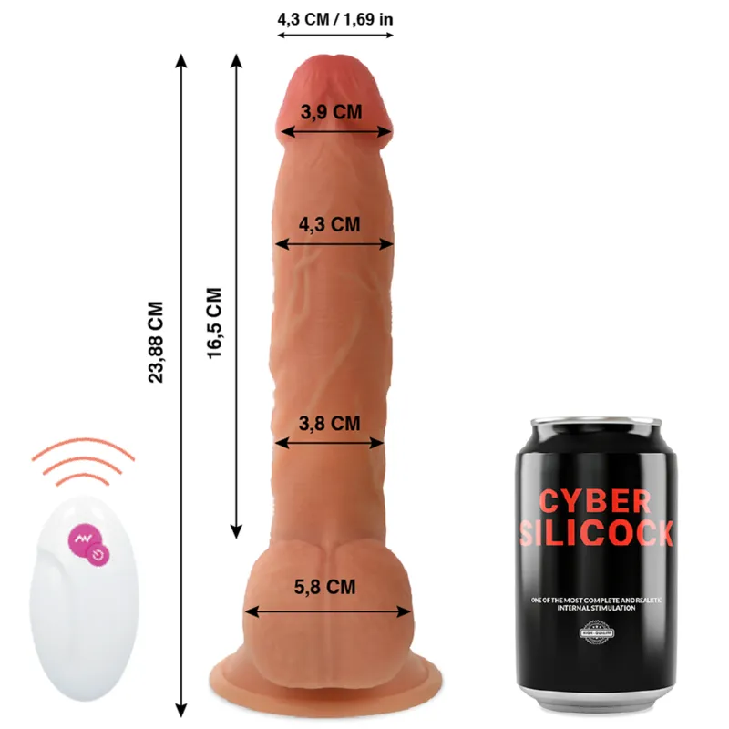 Cyber Silicock Realistico Control Remoto Mr John - Vibrátor 1