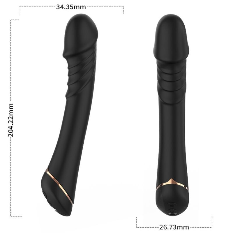 Armony - dildo vibrator silicone black