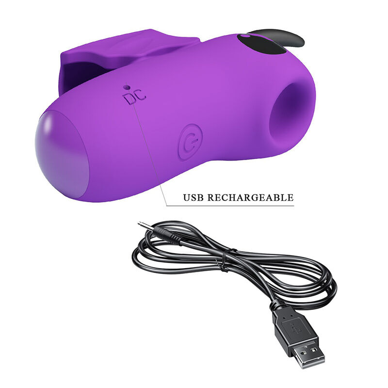 Pretty love - magic devil purple rechargeable finger stimulator 6