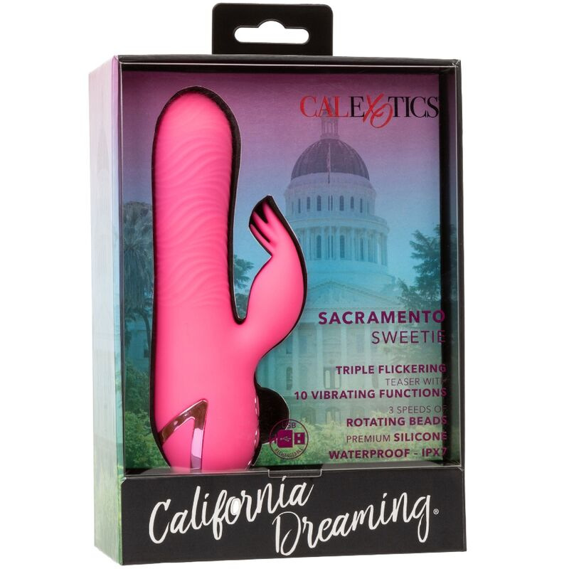 Calexotics - sacramento sweetie vibrator rabbit pink by california dreaming 9