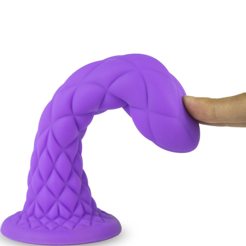 Silexd - dreamy dildo fantasy liquid silicone thermoreactive violet 18.5 cm 3