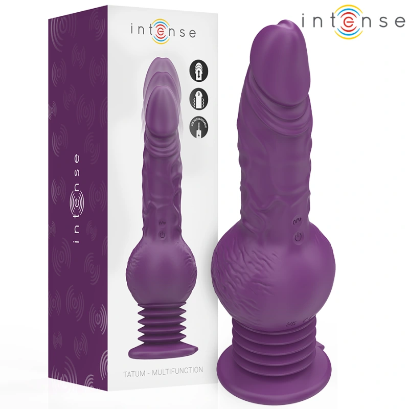 Intense - tatum multifunction vibrator with up and down vibration 24 cm purple