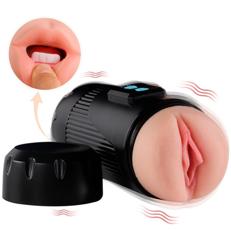 Shequ - kay double masturbator with dual mouth and vagina vibration 1