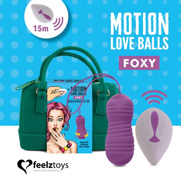 Feelztoys - Remote Controlled Motion Love Balls Foxy - Vibračné Vajíčko