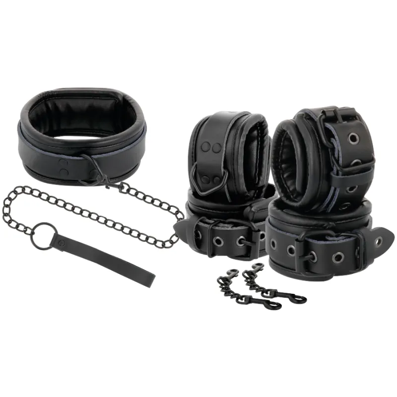 Darkness Leather And Handcuffs Black 1